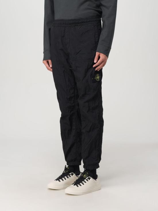  스톤 아일랜드 스트레이트 팬츠 811531019V0029 BLACK DOM - STONE ISLAND