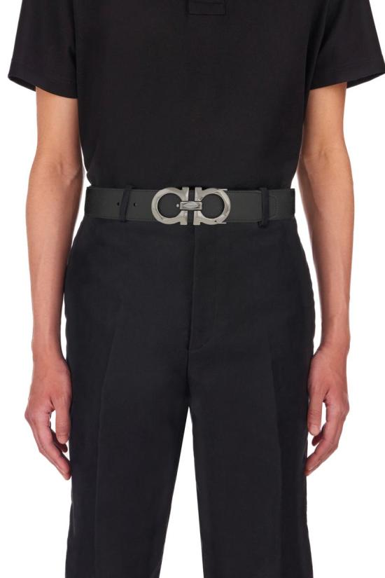 26SS 살바토레 페라가모 간치니 리버시블 벨트 67A161 725421 BLACK TESTA DI MORO DOM - SALVATORE FERRAGAMO
