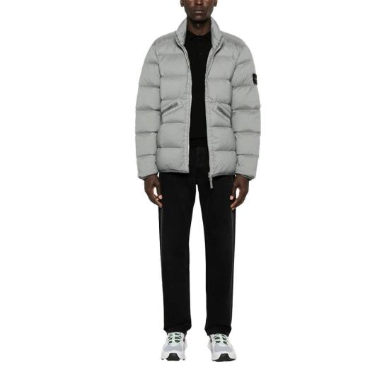  스톤 아일랜드 심리스 터널 나일론 다운-TC 안티 드롭 다운 블루종  811543028V0066 GREY GREEN DOM - STONE ISLAND