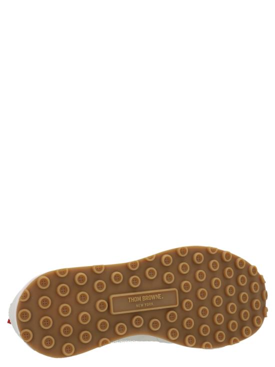 25FW 톰브라운 파인 키드 스웨이드 테크 러너 MFD180A03050100 WHITE DOM - THOM BROWNE