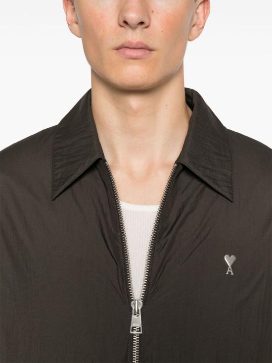  아미 봄버 자켓 HJK034PA0009221 DARK COFFEE DOM - AMI