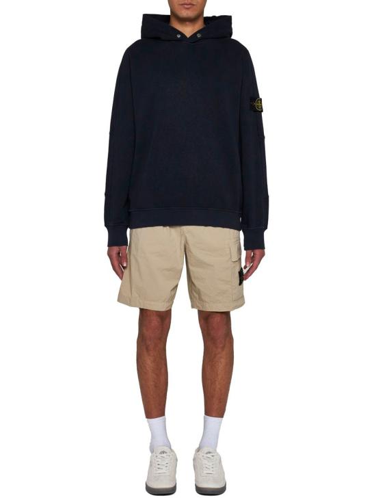  스톤 아일랜드 후드 티셔츠 801565860V0020 NAVY BLUE DOM - STONE ISLAND