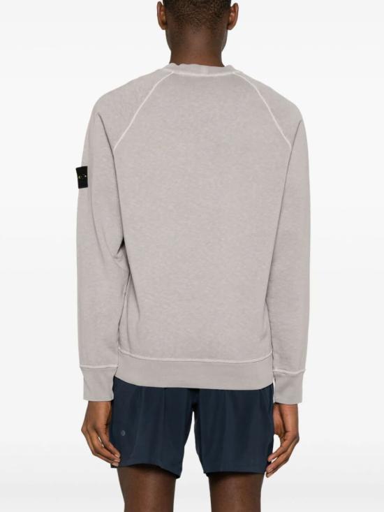  스톤 아일랜드 66060 올드 이펙트 스웨트셔츠  801566060V0164 LIGHT GREY DOM - STONE ISLAND