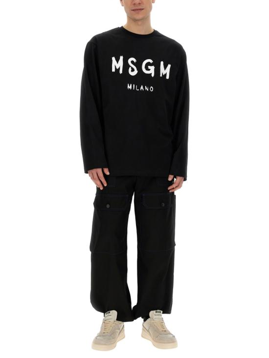  엠에스지엠 긴팔 티셔츠 2000MM51120000299 BLACK DOM - MSGM