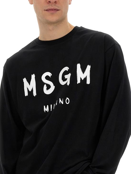  엠에스지엠 긴팔 티셔츠 2000MM51120000299 BLACK DOM - MSGM