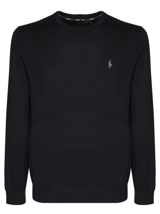 25FW 폴로 랄프로렌 포니 로고 자수 피마 코튼 스웨터 710684957008 BLACK DOM