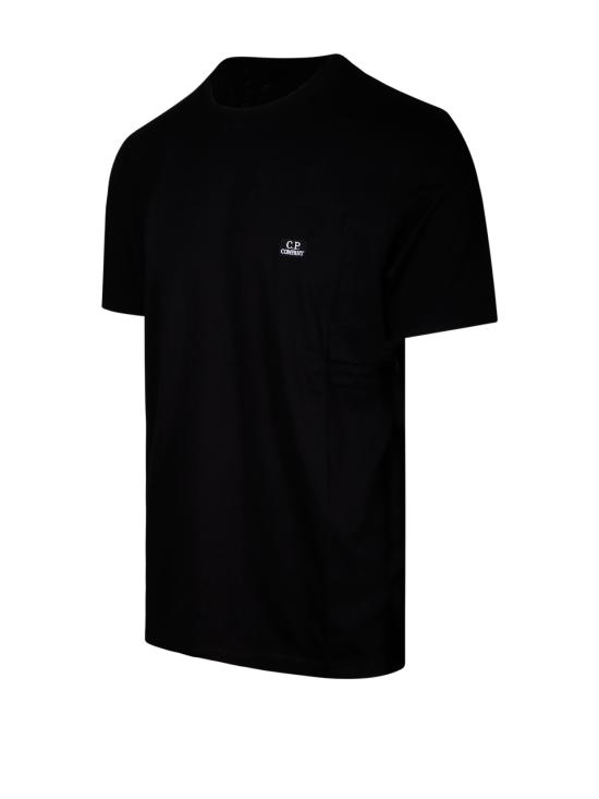  씨피 컴퍼니 반팔 티셔츠 16CMTS068A 005100W 999 BLACK DOM - C.P. COMPANY