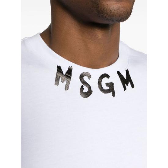 엠에스지엠 반팔 티셔츠 3640MM11824700201 WHITE DOM - MSGM