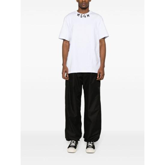  엠에스지엠 반팔 티셔츠 3640MM11824700201 WHITE DOM - MSGM