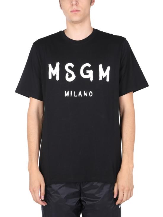 25SS 엠에스지엠 반팔 티셔츠 2000MM51020000299 BLACK DOM - MSGM