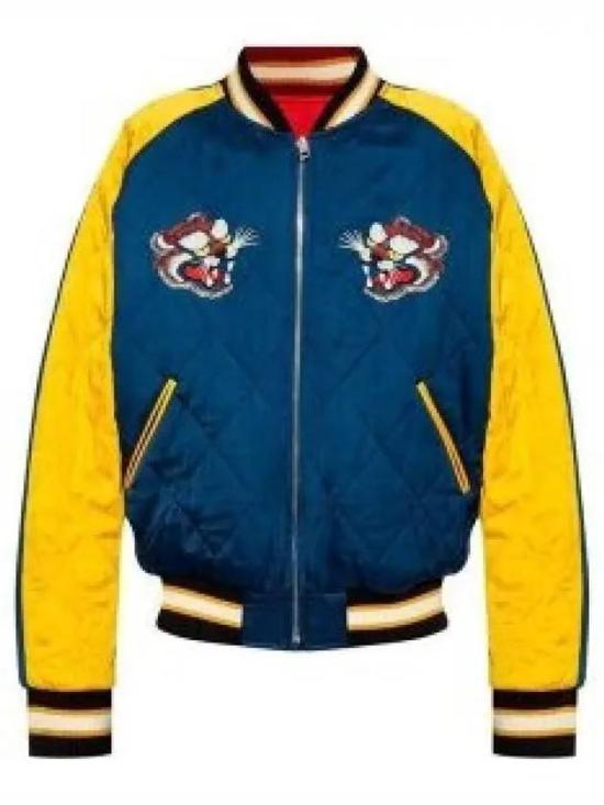  겐조 봄버 자켓 FE68BL1359FM77 MIDNIGHT BLUE DOM