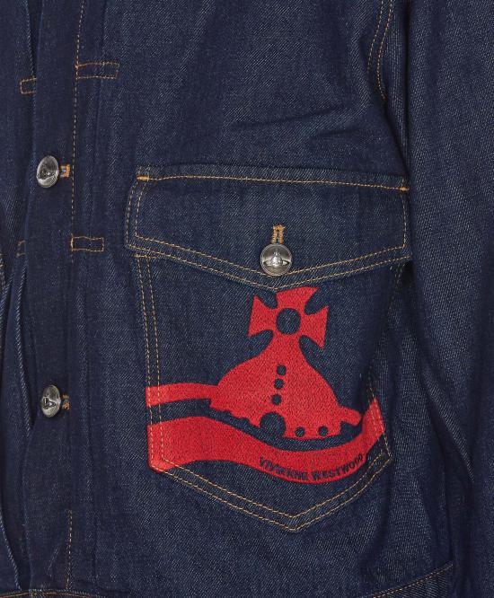  비비안웨스트우드 데님 자켓 2801000EW00VFK401 SUNKEN ORB INDIGO DOM - VIVIENNE WESTWOOD