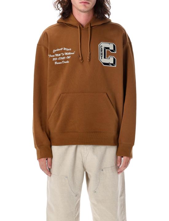  칼하트 WIP 후드 티셔츠 I033930HZXX HAMILTON BROWN DOM