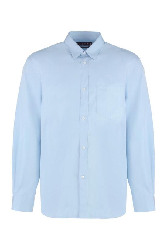  구찌 코튼 포플린 셔츠 791731 21131 4990 SKY DOM