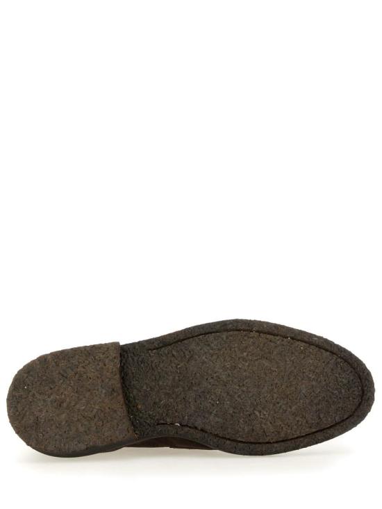  톰브라운 시그니처 RWB 탭 스웨이드 페니 로퍼 MFF001G L0037 208 DARK BROWN DOM - THOM BROWNE