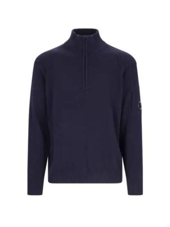  씨피 컴퍼니 Lambswool GRS 램스울 GRS 하프집 니트 17CMKN144A110149A888 TOTAL ECLIPSE DOM