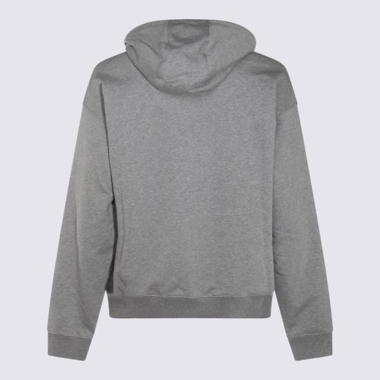  베르사체 후드 티셔츠 10139791A114391E100 MEDIUM GREY DOM - VERSACE