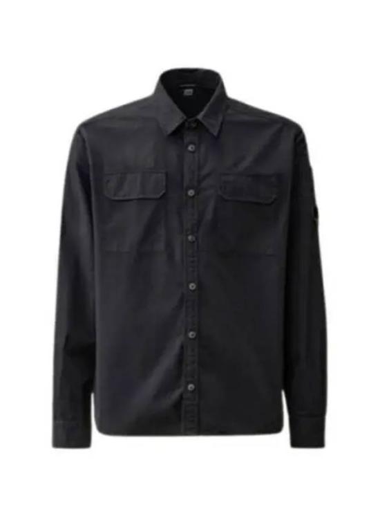  씨피 컴퍼니 오가닉 개버딘 셔츠 17CMSH140A110143G799 NIGHTSHADE DOM