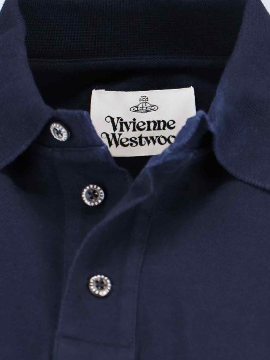  비비안웨스트우드 폴로 티셔츠 2H01000LJ0009K410 NAVY DOM - VIVIENNE WESTWOOD