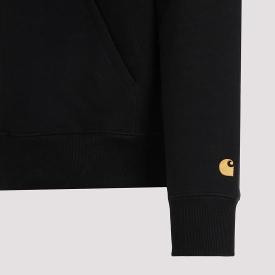 26FW 칼하트 WIP 체이스 후드 티셔츠 I033661 00FXX BLACK GOLD DOM - CARHARTT WIP