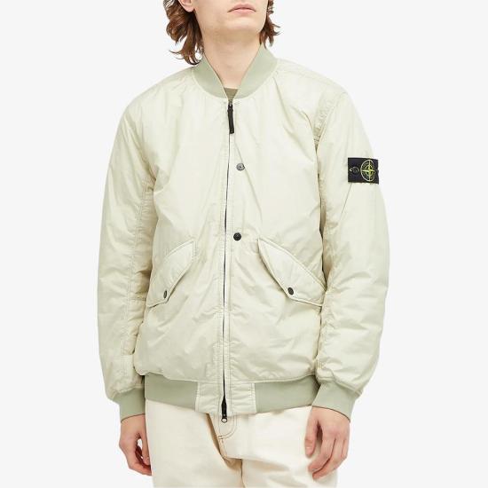  스톤 아일랜드 40923 크링클랩스 R-NY 윈드 레지스턴트 봄버 자켓 811540923V0097 PLASTER DOM - STONE ISLAND