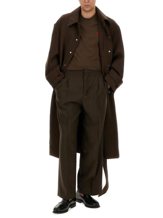  아미 코트 HCO414WV0051221 DARK COFFEE DOM - AMI