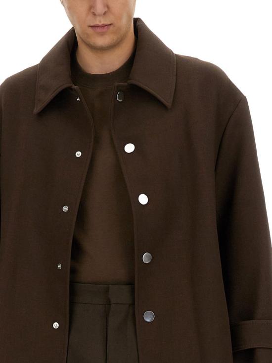  아미 코트 HCO414WV0051221 DARK COFFEE DOM - AMI