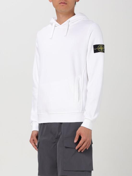  스톤 아일랜드 후드 티셔츠 811560820V0001 WHITE DOM - STONE ISLAND