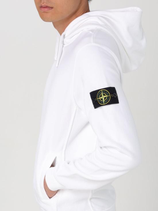  스톤 아일랜드 후드 티셔츠 811560820V0001 WHITE DOM - STONE ISLAND