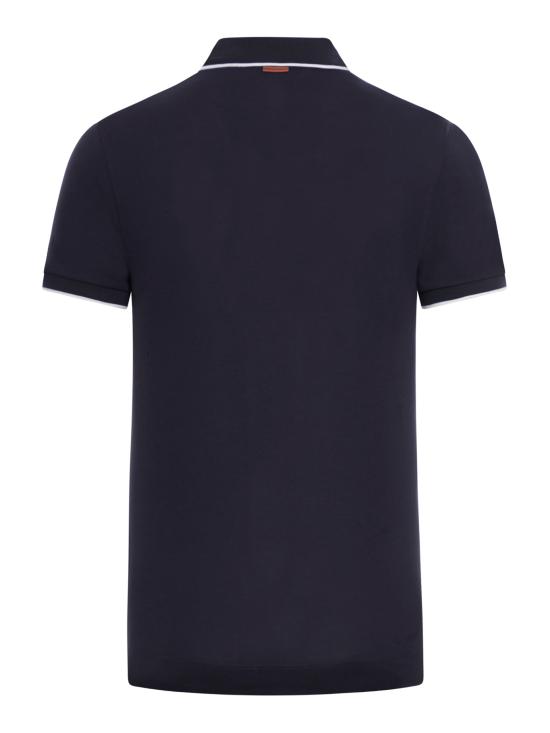 25SS 에르메네질도제냐 폴로 티셔츠 E7358A5B746B09 NAVY BLUE DOM - ERMENEGILDO ZEGNA