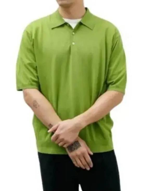  오라리 폴로 티셔츠 A24SP02PD SAGE GREEN DOM