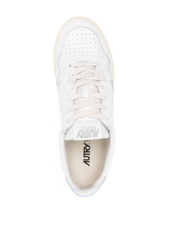  오트리 메달리스트 로우 스니커즈 AULM LL64 WHITE LIGHT BLUE DOM - AUTRY