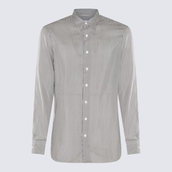  라르디니 긴팔 셔츠 EQTEDC1820121RG WHITE BLACK DOM