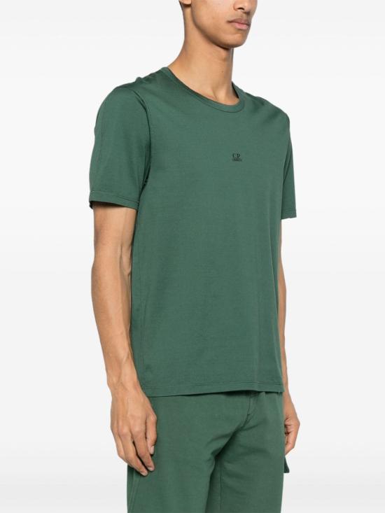  씨피 컴퍼니 반팔 티셔츠 16CMTS088A006374G649 DUCK GREEN DOM - C.P. COMPANY