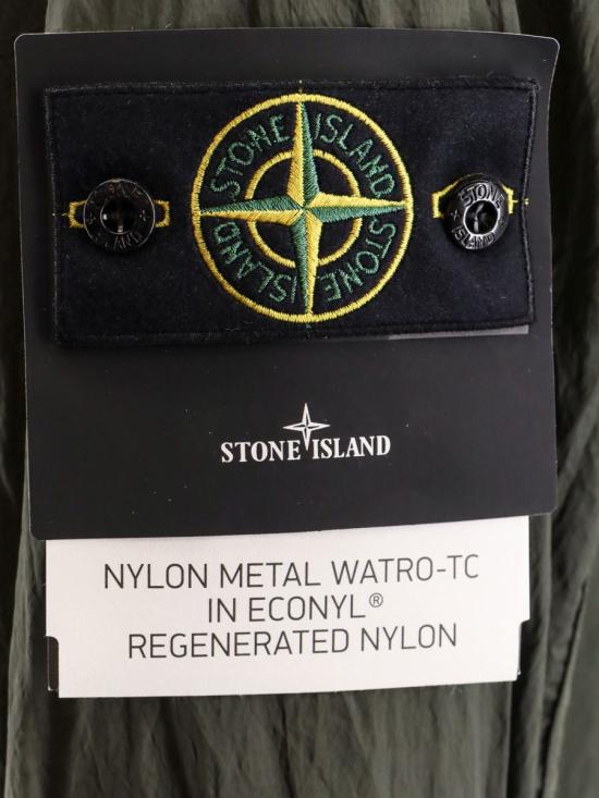  스톤 아일랜드 로고 나일론 라이트웨이트 봄버 자켓 801541920V0059 DARK GREEN DOM - STONE ISLAND