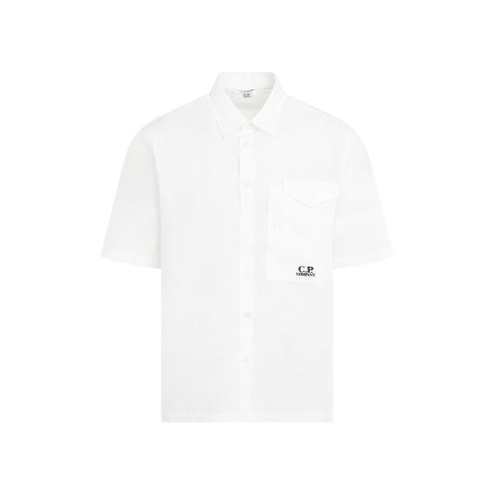  씨피 컴퍼니 폴로 티셔츠 16CMSH208A005328G103 GAUZE WHITE DOM - C.P. COMPANY