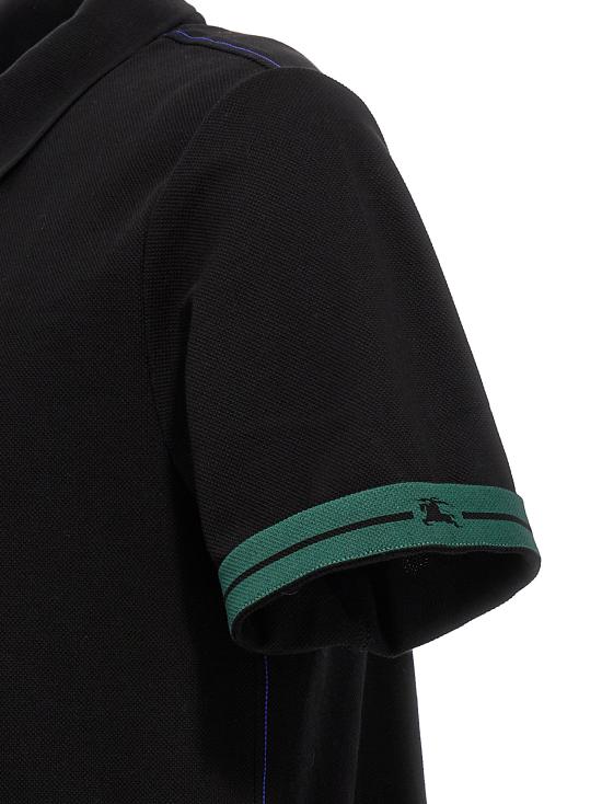  버버리 폴로 티셔츠 8082127 BLACK DOM - BURBERRY