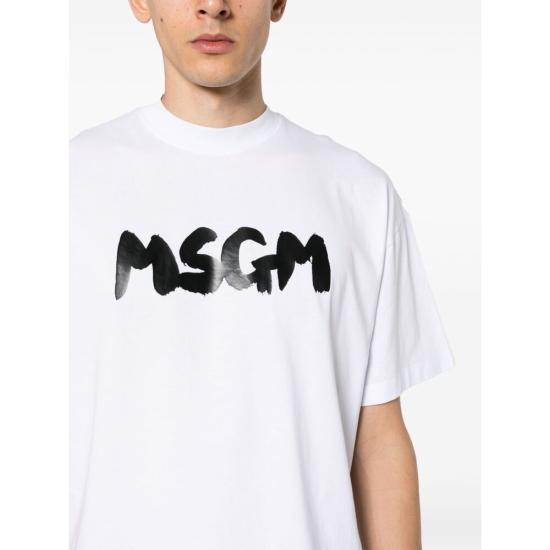  엠에스지엠 반팔 티셔츠 3640MM13124700201 WHITE DOM - MSGM
