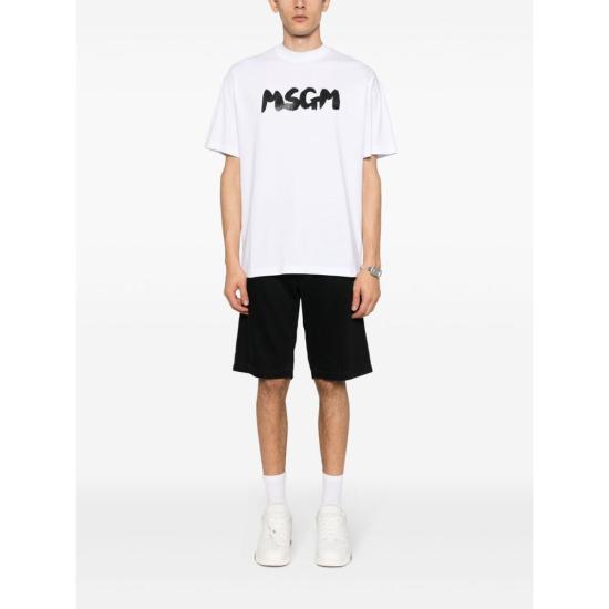  엠에스지엠 반팔 티셔츠 3640MM13124700201 WHITE DOM - MSGM