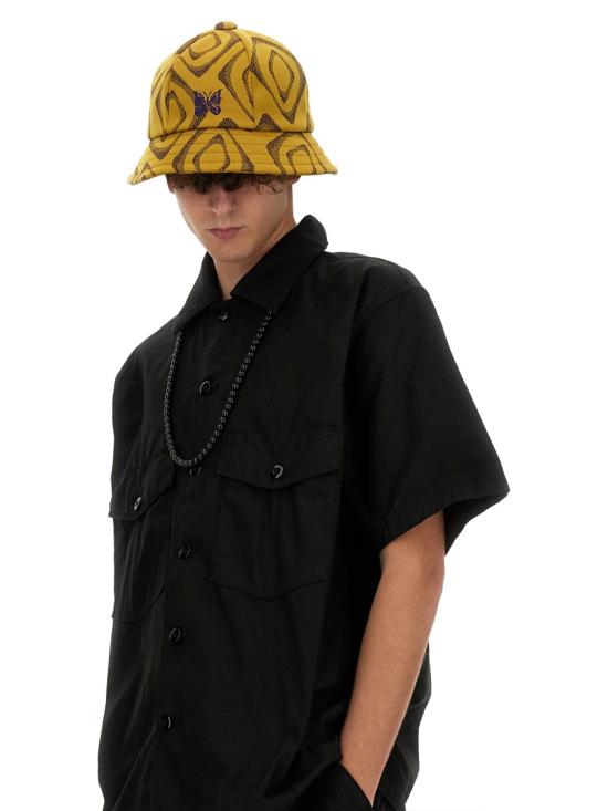  니들스 반팔 셔츠 OT215 BLACK DOM - NEEDLES