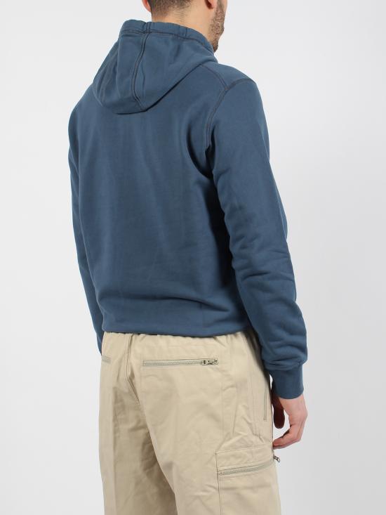  스톤 아일랜드 후드 티셔츠 801564151V0024 AVIO BLUE DOM - STONE ISLAND