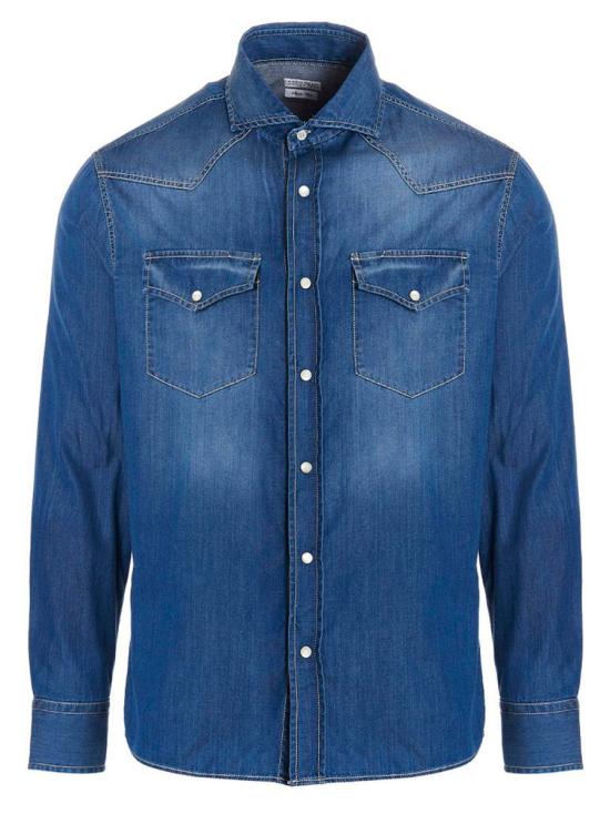 25FW 브루넬로 쿠치넬리 긴팔 셔츠 MR6834008COM47 DOM