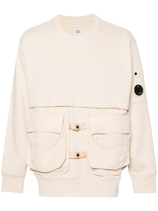  씨피 컴퍼니 긴팔 티셔츠 16CMSS048A005086M402 PISTACHIO SHELL DOM