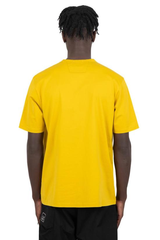 씨피 컴퍼니 반팔 티셔츠 16CLTS198A 006370W 224 SULPHUR YELLOW DOM - C.P. COMPANY