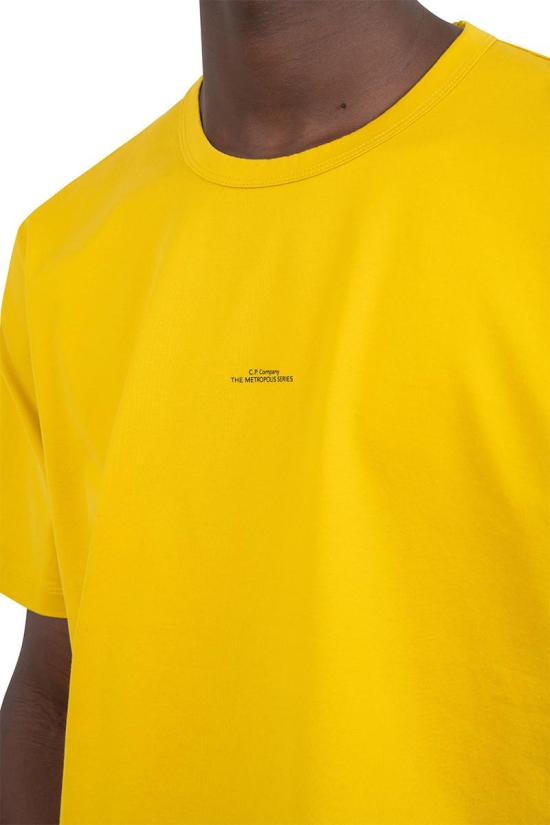  씨피 컴퍼니 반팔 티셔츠 16CLTS198A 006370W 224 SULPHUR YELLOW DOM - C.P. COMPANY
