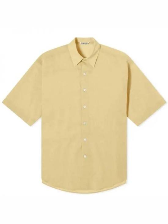  오라리 반팔 셔츠 A24SS02VO LIGHT YELLOW CHAMBRAY DOM