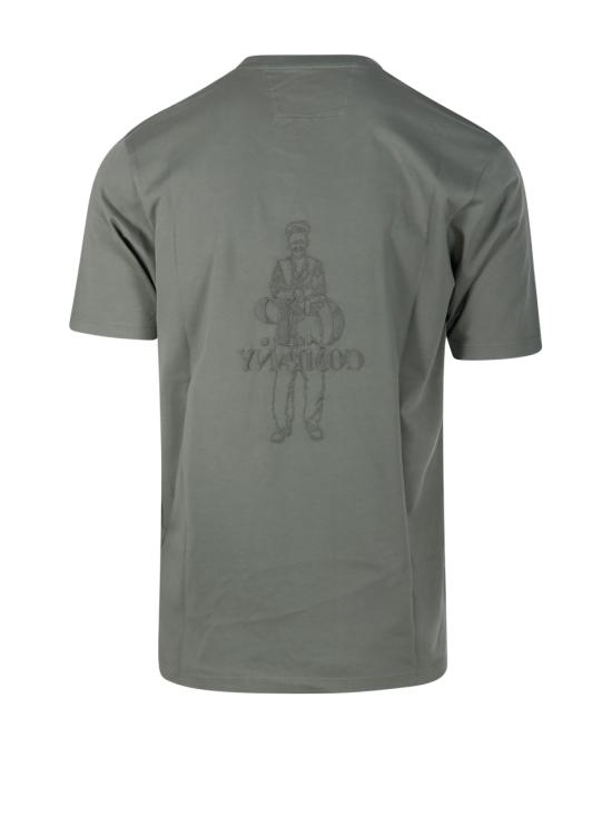  씨피 컴퍼니 반팔 티셔츠 16CMTS287A 005431G 627 AGAVE GREEN DOM - C.P. COMPANY