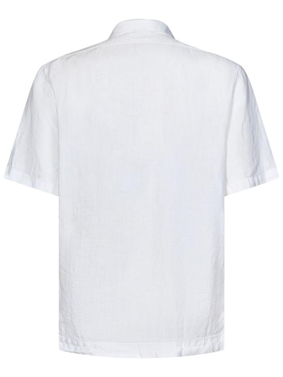  씨피 컴퍼니 반팔 셔츠 16CMSH210A005415G103 GAUZE WHITE DOM - C.P. COMPANY