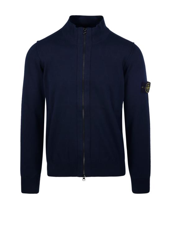  스톤 아일랜드 집업 니트 8015542B2V0020 NAVY BLUE DOM