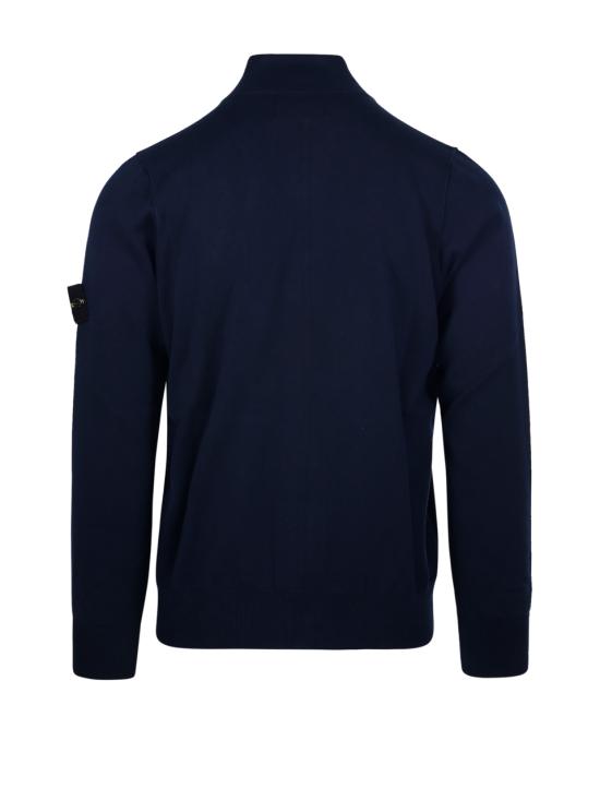  스톤 아일랜드 집업 니트 8015542B2V0020 NAVY BLUE DOM - STONE ISLAND